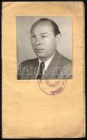 1945 Bp., Vörös Hadsereg parancsnoksága által kiállított kétnyelvű fényképes igazolvány Dr. Wiesel József orvos nevére kiállítva