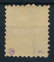 1871 Kőnyomat 2kr narancs VI. típus, elfogazva, eredeti gumival (300.000) / Mi 1a type VI., with shi...