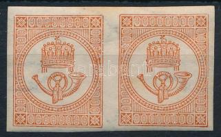 1896 Újnyomat Hírlapbélyeg pár (180.000) / reprint pair