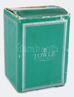 Towle Silversmith ezüstözött kacsafej italzáró, dobozában, h: 9 cm