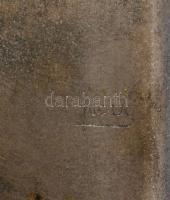 Tevan Margit (1901-1978) tálca, jelzett, 19x33 cm