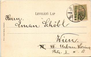 1905 Temesvár, Timisoara; Indóház, vasútállomás. Divald Károly 765. sz. / railway station. Art Nouve...