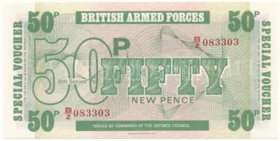 Nagy-Britannia / Katonai kiadás 1972. 50P "B/2 083303", (6. széria) T:UNC Great Britain / British Armed Forces 1972. 50 Pence "B/2 083303", (6th series) C:UNC Krause M46
