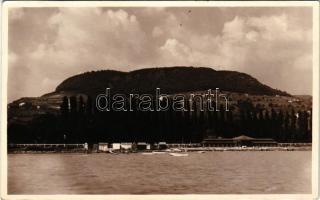 1933 Badacsony, Balaton part, strand, csónakok, készítette Bellainé fényképész, photo (EB)