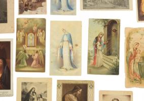 Vegyes szentképek, vallási témájú képeslapok, emléklapok, összesen kb. 30-40 db