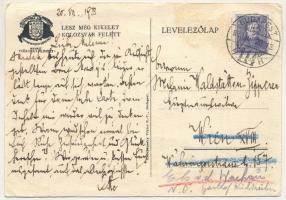 1933 Kolozsvár, Cluj; "Lesz még kikelet Kolozsvár felett" Kincses Kolozsvár irredenta művé...