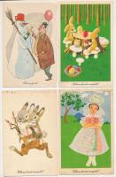8 db MODERN megíratlan magyar grafikai képeslap (Képzőművészeti Alap) / 8 modern unused Hungarian graphic art postcards