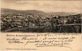 1904 Székelyudvarhely, Odorheiu Secuiesc; látkép. Válentsik és Günther kiadása / general view (fl)