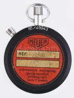 Heuer svájci stopper, 7 köves, működik, d: 50mm