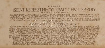 Szentkereszthegyi Kratochvil Károly (1869-1946) altábornagy, a Székely Hadosztály parancsnokának por...