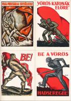 TANÁCSKÖZTÁRSASÁG - 8 db MODERN képeslap (Képzőművészeti Alap)