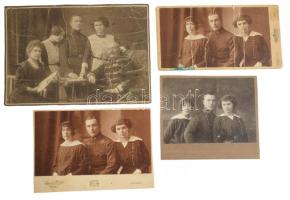 cca 1880-1910 Családi fotóhagyaték különféle erdélyi műtermekből származó fotókkal (Máramarossziget,...