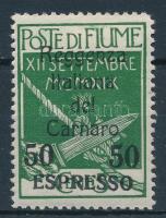 Fiume 1920 Katonai posta Carnaro-sziget Mi 19 garancia bélyegzéssel (Sassone EUR 600.-) (Mi EUR 250.-)