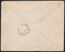 1921 Ajánlott cenzúrázott levél 2 db Baranya és 6 db magyar bélyeggel Prágába / Registered censored ...
