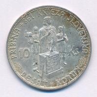 Szlovákia 1944. 10K Ag "Pribina herceg" T:XF de durva ph., patina
Slovakia 1944. 10 Korun...