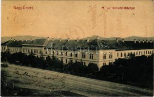 1909 Nagyenyed, Aiud; M. kir. honvéd laktanya. 452. (W. L. ?) / K.u.K. military barracks (r)