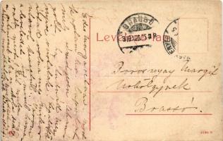 1909 Nagyenyed, Aiud; M. kir. honvéd laktanya. 452. (W. L. ?) / K.u.K. military barracks (r)