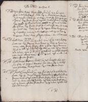 1671 Ungvár felvett pőr Jámbor János Mogyorósi András kovács ellen, néby beírt oldalon magyar nyelve...