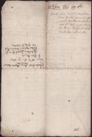 1671 Ungvár felvett pőr Jámbor János Mogyorósi András kovács ellen, néby beírt oldalon magyar nyelve...