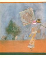 Nagy Gábor festőművész kiállítása a Csók Galériában 1981 áprilisában. (Dedikált kiállítási mappa két...