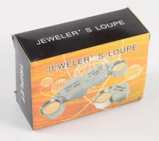 Ékszerész lupé, eredeti dobozában.