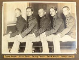 cca 1915 Nagyvárad, M. kir. honvéd hadapródiskola albuma (hiányos), 15 lapon Miller Rikárd alezredes...