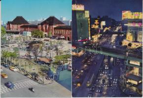 JAPÁN - 2 db MODERN külföldi város képeslap sorozat tokban / JAPAN - 2 modern foreign town postcards...