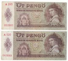 1939. 5P (2x) "A 293 052881" és "A 020 041649" T:F Adamo P6