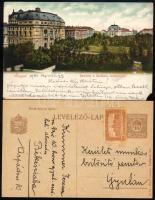 cca 1903-1922 2 db levelezőlap, az egyiken Kummer Ferenc m. kir. 10. honvéd gyalogezredbeli alezredes soraival, a másikon a Szegedi Nemzeti Színház képével