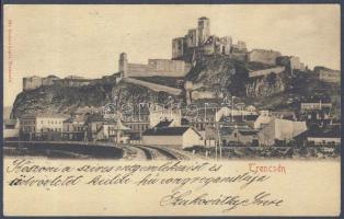 Trencsén castle and railway