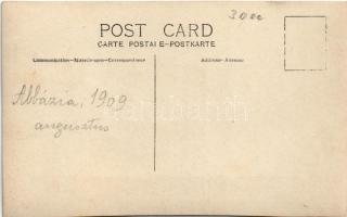 1909 Abbazia, Opatija; étterem vendégekkel / restaurant with guests. photo (vágott / cut)