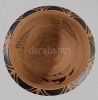 Jelzett halmintás kerámia kínáló, hibátlan, d: 38 cm, m: 12 cm