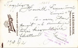 1928 Bán csillár, Budapest Andrássy út 4. Bán Aladár levelével és pecsétjével / Hungarian chandelier...