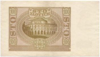 Lengyelország 1940. Német megszállás 100Zl "D 6152785" T:F pici beszakadás
Poland 1940. G...