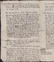 1669 Ungvár, Sotész Mátyás peres indítványa Denó Mihály ellen, "megverettetés és megvéresítés&q...