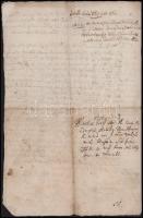 1669 Ungvár, Sotész Mátyás peres indítványa Denó Mihály ellen, "megverettetés és megvéresítés&q...