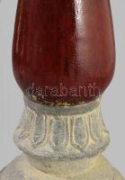 Kerámia posztamens, kis felületi sérüléssel, m: 35 cm