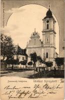 1901 Gyöngyös, Ferenciek temploma. Bendl Károly kiadása