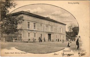 1901 Gyöngyös, Orczy-kastély. Bendl Károly kiadása
