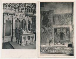 21 db RÉGI vallás motívum képeslap / 21 pre-1945 religion motive postcards