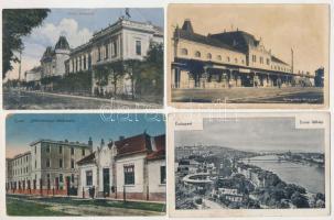 15 db RÉGI magyar város képeslap vegyes minőségben / 15 pre-1945 Hungarian town-view postcards in mixed quality