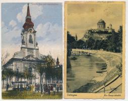 15 db RÉGI magyar város képeslap vegyes minőségben / 15 pre-1945 Hungarian town-view postcards in mi...