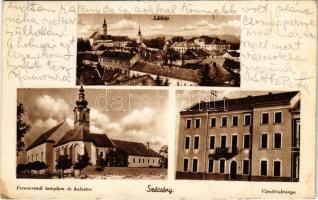 1938 Szécsény, Ferenc rendi templom és kolostor, Vámőrlaktanya. Madarász Imre kiadása (fl)