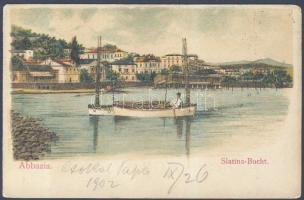 Abbazia harbour litho (EB)