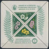 1958 FIP (I.) - Virág (I.) blokk 12-es fogazással (11.000)