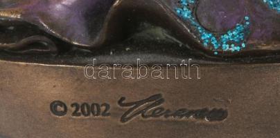 Veronese Design divatos hölgy szobor, rezin, jelzett, m: 29,5 cm