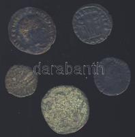 Római Császárság 5db klf érme T:3,4