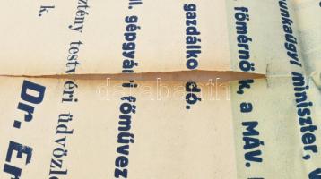 cca 1920-1922 "Felhívás a Budapest-környéki választókerület közönségéhez! A Keresztény Nemzeti ...