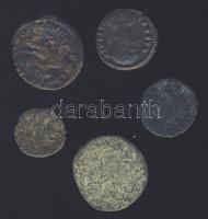 Római Császárság 5db klf érme T:3,4