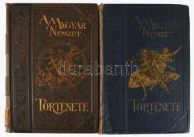 A Magyar Nemzet története szerk: Szilágyi Sándor 5 kötet (1,2,3,7,9) vegyes állapotú félbőr kötésben